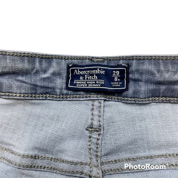 Abercrombie & Fitch Skinny Jeans Light Grey - Picture 3 of 8